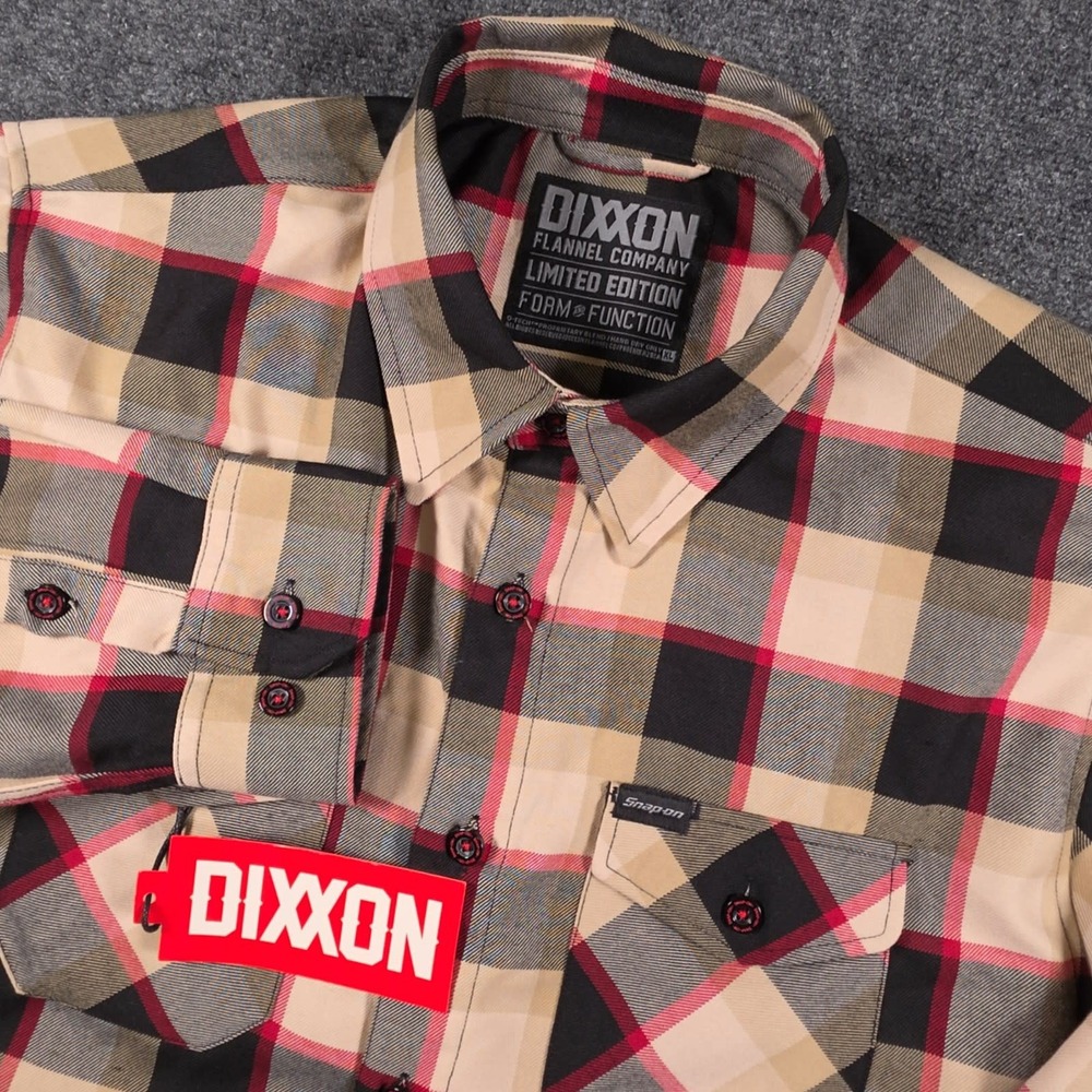 NWT Dixxon Flannel Shirt Mens XL Plaid Snap-On Form and Function Limited Edition